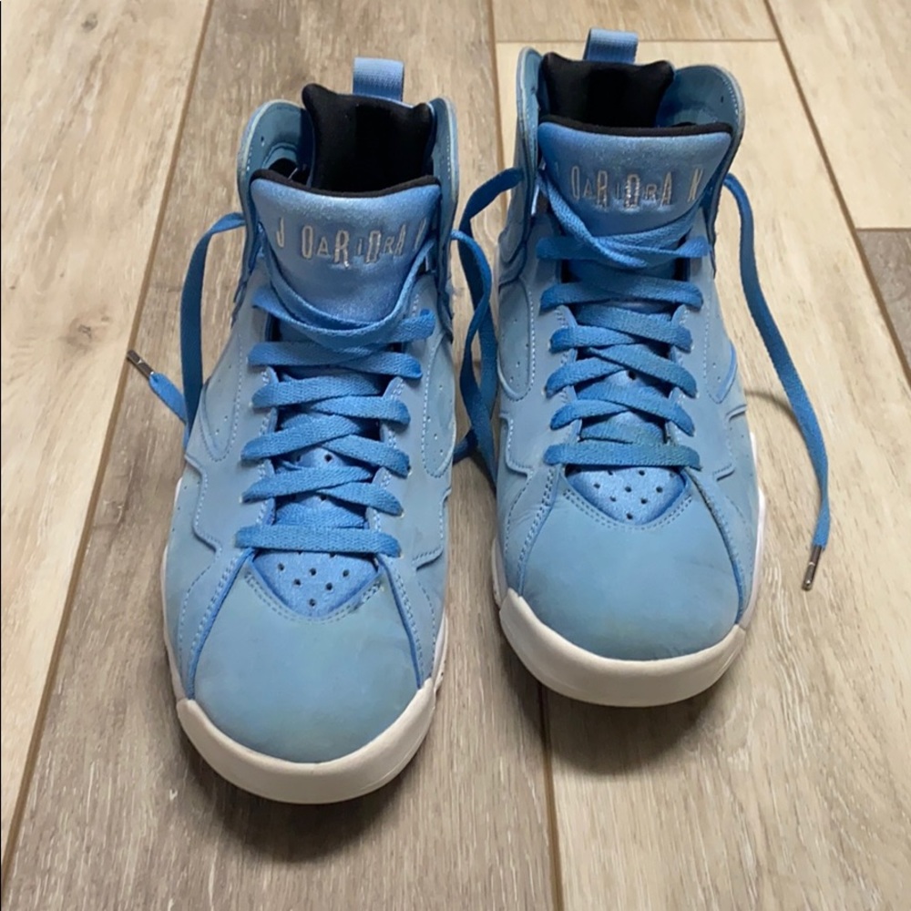 Baby blue & white retro Jordan’s